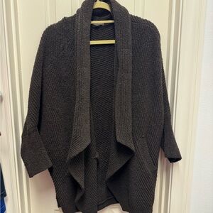 Barefoot Dreams Women's Sweater in Dark Brown (3/4 sleeve) size S/M